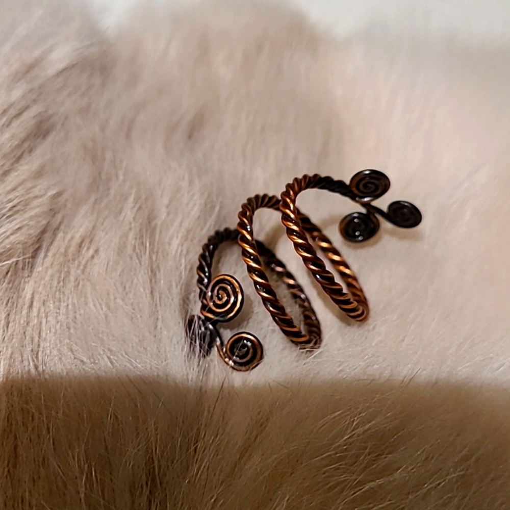 EUC handmade spiral ring s.6.5